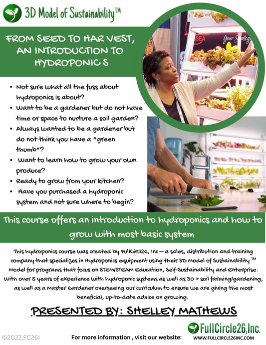 From Seed to Harvest, An Introduction to Hydroponics
